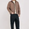 A24326961PBXBRO_BROWN_alt2.webp Regular Fit Men's Casual Jacket