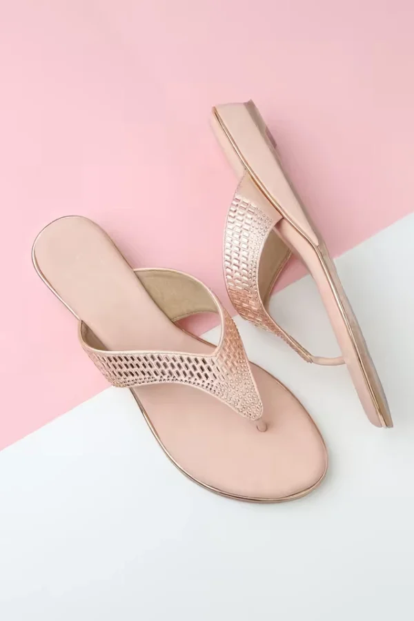 FWHCA22122993_ROSE_GOLD.webp Polyurethane Slipon Womens Casual Floaters