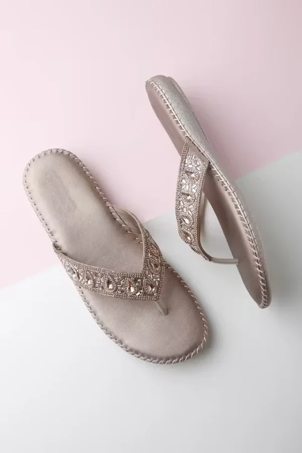 FWHCA22122997_ROSE_GOLD.webp PU Slipon Women Casual Wear Flats