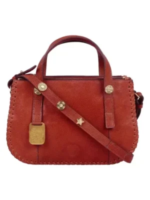 S21HDHOP0214SAT_BROWN.webp Top Zip Closure Leather Womens Casual HandBag